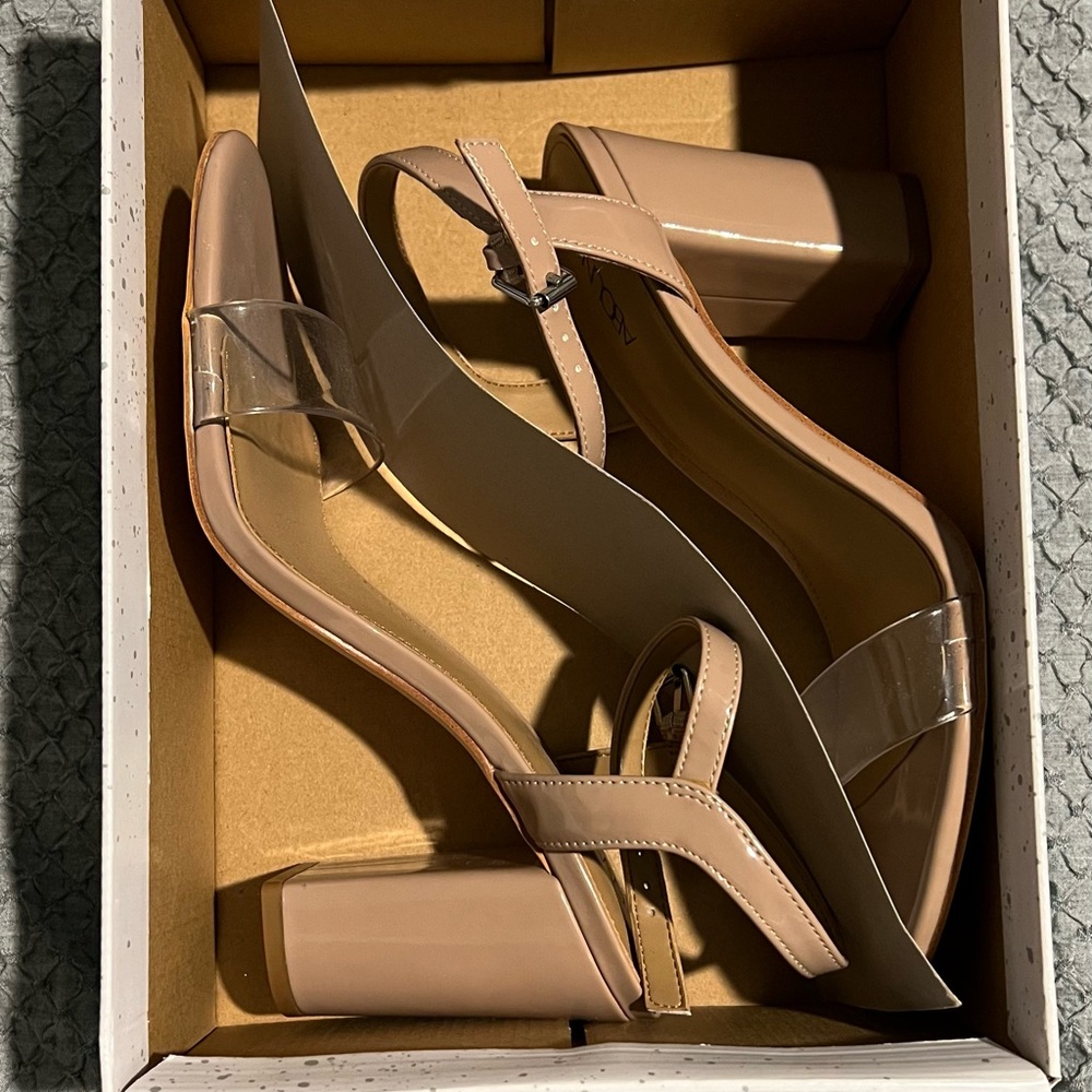 Abound Beige Block Heel Sandals